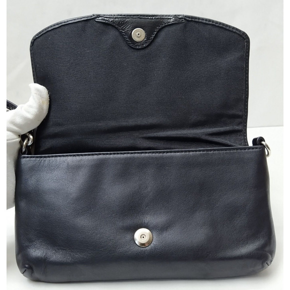 Coach Ashley Black Leather Credit Card Wristlet Wallet - Evening Clutch - Picture 10 of 12